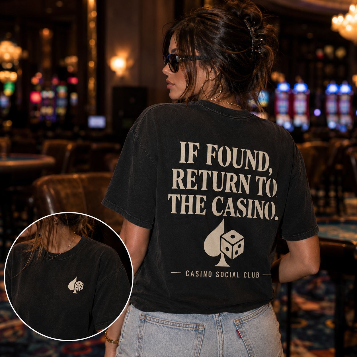 Casino Social Club Vintage Heavyweight Tee