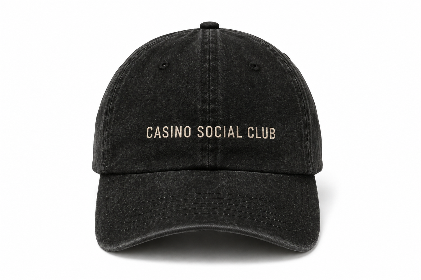 Casino Social Club Dad Hat — Embroidered Wordmark