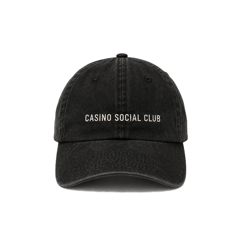 Casino Social Club Dad Hat — Embroidered Wordmark